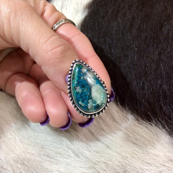 Jewelry - CHRYSOCOLLA STERLING SILVER RING